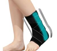 FakeFace Ankle Brace Support with Side Stabilizer Metal Foot Support Brace for Sprained Ankle Injury Recovery Sprain Tendonities Plantar Fasciitis Swelling (L)
