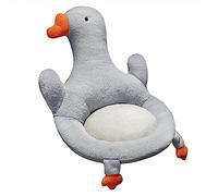 FakeFace Cute Goose Soft Plush Seat Cushion Warm Comfortable Non Slip Chair Cushion Seat Pad for Office Car Bedroom Sofa Floor Novelty Gift Home Decoration
