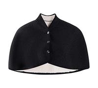 FakeFace Keep Warm Shoulder Brace Winter Faux Lamb Wool Shoulder Protective Shawl Neck Back Warmer Wrap Cape for Old People, Maternity, Weak Person