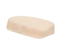 FakeFace Knee Scooter Pad Cover - Soft Plush Adult Sheepskin Memory Foam Cushion, Walker Accessory for Knee Roller, Padded Accessories Leg Cart Improves Comfort with Injury, Universal Fit (Beige)