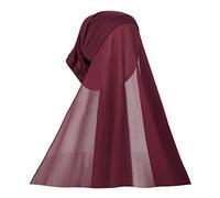 FakeFace Women Muslim Headscarf Shawl Pullover One-Piece Long Prayer Hijab Muslimah one Piece Hijabs Chadors Arabia Turban Islamic Middle East Full Cover Scarves Anti-UV Maxi Hijab for Ladies