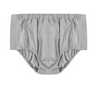 FakeFace Women's Tear Away Underwear Post Surgery Recovery Underwear Reusable Side Open Cotton Briefs for Elderly Patients Disabled (UK, Alpha, XXL, Regular, Regular, Grey)