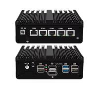 FakestarPC Firewall Micro Appliance N150（Upgraded N100, 4C/4T）,4X i226-V 2.5G Fanless Mini PC,6*USB,1*HDMI,1*DP 1*RJ45 COM,Industrial s Mini PC PVE ESXi
