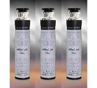 Fakhar Silver 300ml Air Freshener Room Spray | Outdoor Car Air Freshener for Home | Odour Eliminator Room Freshener (Woody, Lavender, Amber) (Pack of 3)