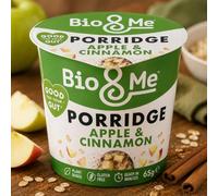 FAKHRI Apple & Cinnamon Porridge Pot 65g | Instant Oat Porridge | Plant Based | Gluten Free | Ready in Minutes