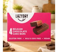 FAKHRI Belgian Chocolate Cake Bars 120g | 2 Pack | Milk & Egg Free | Belgian Dark Chocolate | Vegan & Gluten Free.