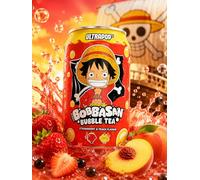 Fakhri BOBBASAN Luffy Bubble Tea Strawberry and Peach Flavour Drink 315ml