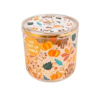 FAKHRI Candlelight Autumn Spiced Pumpkin Light Up Scented Candle 70g - Christmas Decorative Candle for Home, Parties & Festive Décor