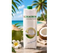 FAKHRI Chaokoh 100% Coconut Water 1000ml - Pure Natural Hydration