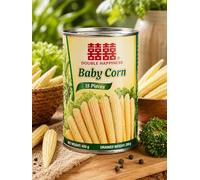 FAKHRI DOUBLE HAPPINESS Premium Baby Corn 15 Pieces - Crisp & Delicious
