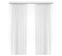 FAKHRI Elevate Your Home Decor with LILL White Net Curtains - 1 Pair, 280x250 cm