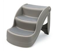 Fakhri Folding Portable Pet Steps - Lightweight Non-Slip Dog & Cat Stairs for Cars, Beds & Sofas, Grey, 80kg Capacity