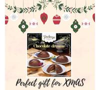 Fakhri FRÖDINGE Chocolate Mousse Dome 280g - Luxurious Swedish Dessert, Frozen Indulgent Cake, Perfect for Christmas & Festive Treats