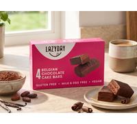 FAKHRI Gluten Free & Vegan Belgian Chocolate Cake Bars 120g | Soft Chocolate Snack Bars for Tea Time, Desserts & On-the-Go