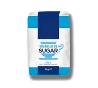 Fakhri Granulated Sugar 5kg - Pure White Cane Sugar for Cooking, Baking, and Beverages | Fine Crystals | Resealable Bulk Pack