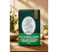 FAKHRI GREEN DRAGON Plain Flour 1.5kg - High Quality Wheat Flour for Soft Baking & Everyday Cooking