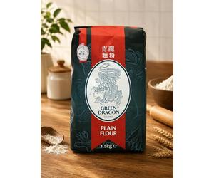 FAKHRI GREEN DRAGON Self Raising Flour 1.5KG - Premium Flour for Light, Fluffy & Delicious Baking