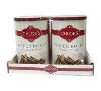 FAKHRI Hazelnut & Cocoa Wafer Rolls, 2 x 400g - Crispy Rolled Wafers with Creamy Filling, Ideal for Gifting, Tea Time, Dessert & Sharing