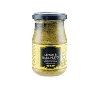 Fakhri Lemon & Basil Pesto 190g - Fresh Zesty Spread for Pasta, Sandwiches, Dips & Cooking | Bright Mediterranean Flavour Blend