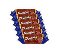 Fakhri Milk Chocolate Digestives 6 Pack (6 x 266g) - Crunchy Biscuits with Smooth Chocolate, Perfect for Tea Time or Snacking
