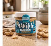 FAKHRI Original Roast Crunchy Peanut Butter - Award-Winning Single-Origin Spread | 100% Argentine Hi-Oleic Peanuts, Creamy & Bold Crunchy Texture, Palm Oil Free Vegan Nut Butter