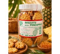 Fakhri Pineapple Biscuits 250g Crispy Sweet Snack Ideal for Tea Time and Daily Use