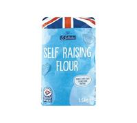 Fakhri Raising Flour 1.5kg | Self-Raising Flour for Cakes, Biscuits & Pastries | Light, Soft & UK Packed | Baking Essential