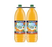 Fakhri Real Fruit Double Strength Orange Squash, Pack of 2 (2 x 1.75L) - Natural, Refreshing Juice Concentrate for Families