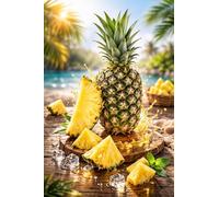 Fakhri Ripe-&-Ready Pineapple Summer Fresh Juicy Fruit for Refreshing Snacking & Desserts