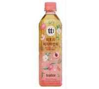 Fakhri TEARTRA Peach Assam Tea Drink 500ml | Refreshing Fruity Iced Tea | Authentic Assam Black Tea with Peach Flavour, On-the-Go Drink