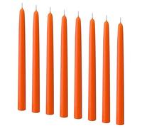 Fakhri Unscented Candle, Orange 25 cm Tall Pillar, Long-Burning Wax Candle for Christmas, Xmas, Weddings, Parties & Home Décor