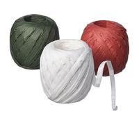 Fakhri VINTERFINT Ribbon White/Red/Green 20 m | Xmas Christmas Craft & Gift Wrapping | Festive Decoration & DIY Projects