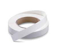 FAKILO 19mm x 30m Melamine Edge Banding, White Veneer Iron-On, Pre-glued Edging Strip for Cabinet Repair and Furniture Restoration DIY