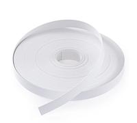 FAKILO PVC Edge Banding 19mm x 30m Veneer Edge Banding White with Hot Melt Adhesive Pre - glued Iron on Edging Tape Trim for Cabinet Plywood Repairs and Furniture Restoration