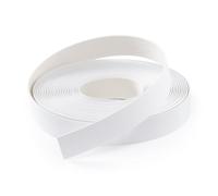 FAKILO PVC Edge Banding 22mm x 8m Veneer Edge Banding White with Hot Melt Adhesive Pre - glued Iron on Edging Tape Trim for Cabinet Plywood Repairs and Furniture Restoration