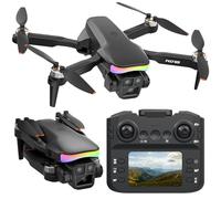 Fakjank F417PRO Drone with Camera 1080P for Adults Kids, Beginner Drone with Screen, Adult Drone with 90° Lens, LED Lights, Optical Flow, Modular Battery, One Key Start, 3D Flips, Portable Case