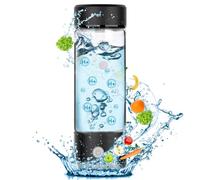 Fakllod Hydrogen Water Bottle Generator, Portable Rechargeable aquahealth Hydrogen Water, Hydrogen Water Ionizer Machine, with SPE/PEM Technology, for Home Office Travel Fitness Drinking (Black)