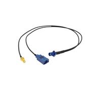 Fakra C To SMA Male Y Type Splitter RF Coaxial RG174 Cable Pigtail Car Navigation GPS Antenna Extension For Android Device(Fakra C M-CF SMA F,RG174 Black-25CM)