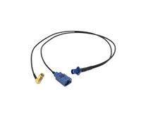 Fakra C To SMA Male Y Type Splitter RF Coaxial RG174 Cable Pigtail Car Navigation GPS Antenna Extension For Android Device(Fakra C M-CF SMA M90,RG174 Black-50CM)