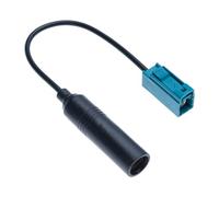 Fakra Z to DIN Female Aerial Pigtail Antenna Adapter DAB Car Stereo FM AM Radio Adaptor Cable Compatible with Pioneer Clarion Kenwood Alpine JVC Media Player Receiver Connector (15cm)