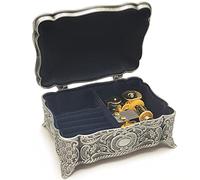falado Antique Emboss Alloy Metal Storage Box Music Box Wind Up and Golden Movement Music Box for Christmas/Birthday/Valentine's Day/Mother's Day (You are My Sunshine.)