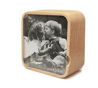 falado Wind Up Solid Wood Music Box with Photo Frame, The Best Gift for Christmas/Birthday/Valentine's Day/Mother's Day，Tune of You are My Sunshine. (Maple Wood)