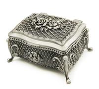 falado Wingostore Emboss Alloy Metal Music Box Wind Up and Golden Movement Music Box for Christmas/Birthday/Valentine's Day (EmbossAlloyPattern2YMSS, You are My Sunshine)
