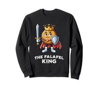 Falafel King Funny Mediterranean Food Falafel Quote Sweatshirt