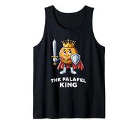 Falafel King Funny Mediterranean Food Falafel Quote Tank Top