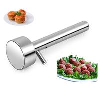Falafel Scoop and Meatball Baller - Premium Stainless Steel, Food-Safe & Non-Stick Mold for Easy Cooking, Easily Scoop and Drop Falafel, Meatballs and More Perfect for Home & Professional Use