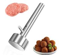 Falafel Scoop, Falafel Portioner, 4CM Falafel Maker, Non Sticky Falafel Baller Tool, Stainless Steel Falafel Shaper, Falafel Balls, for The Kitchen at Home and in The Restaurant, Silver