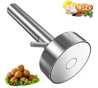 Falafel Scoop with Hole Stainless Steel Donut-Shaped Falafel Maker Handheld Labor-Saving Meatball Maker for Kitchen