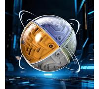 Falafoty 3D Puzzle Maze Ball, Logic Memory Game Brain Teaser Spatial Awareness Maze Puzzle Cube Fidget Toys for Kids Adult, Reaction Speed Training Game Stress Relief Toy, Fun Challenges Kids Gift
