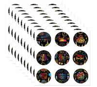 Falafoty 90PCS Happy New Year Stickers 2026, Colorful Round Sealing Sticker Self-Adhesive Labels Crafts DIY Scrapbooking for Envelopes Gift Box Christmas Cards, New Year Eve Decoration Party Supplies